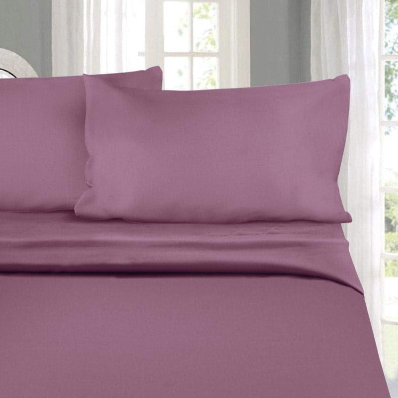 Buy Cotton Candy Bedsheet - Plum Bedsheets from Vaaree