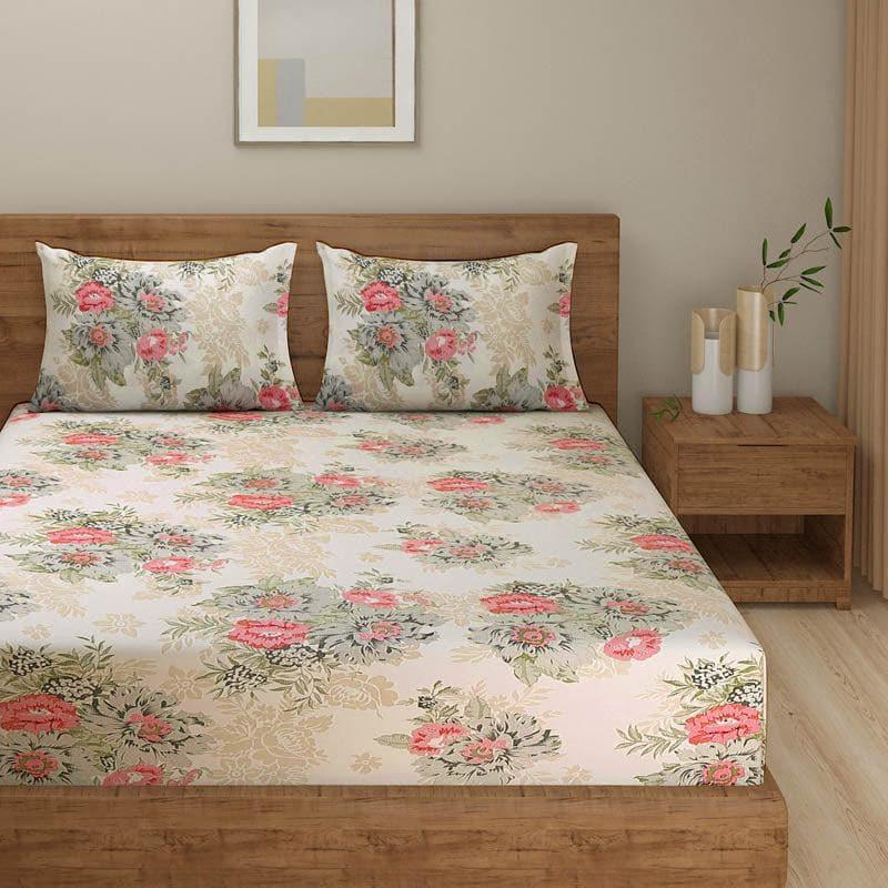 Buy Cream Cast Bedsheet Bedsheets from Vaaree