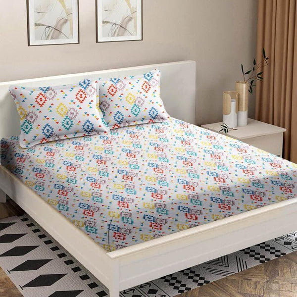 Buy Diamond Dream Printed Bedsheet Bedsheets from Vaaree