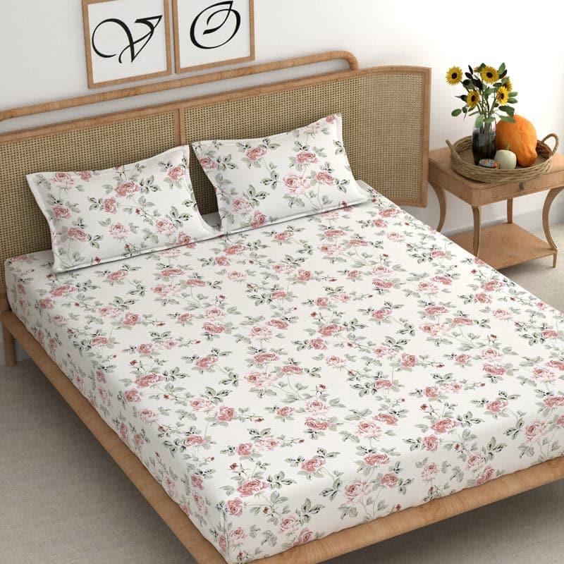 Buy Doris Flowery Bedsheet Bedsheets from Vaaree