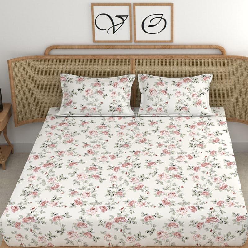 Buy Doris Flowery Bedsheet Bedsheets from Vaaree