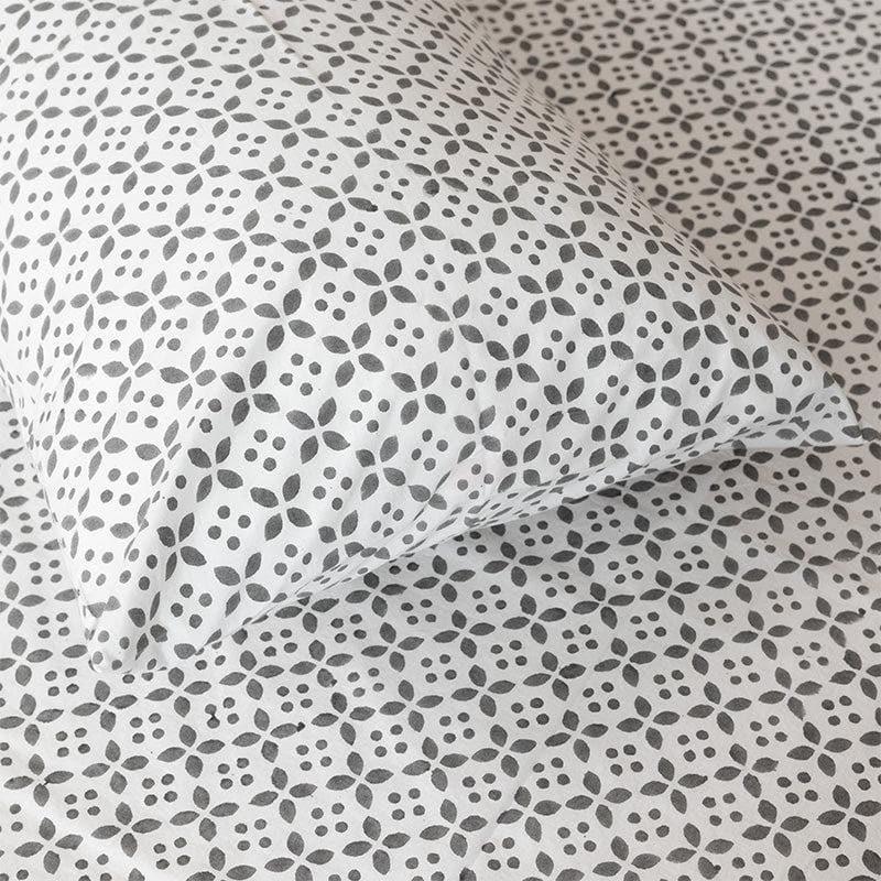 Buy Dot Dome Ethnic Printed Bedsheet - Grey Bedsheets from Vaaree