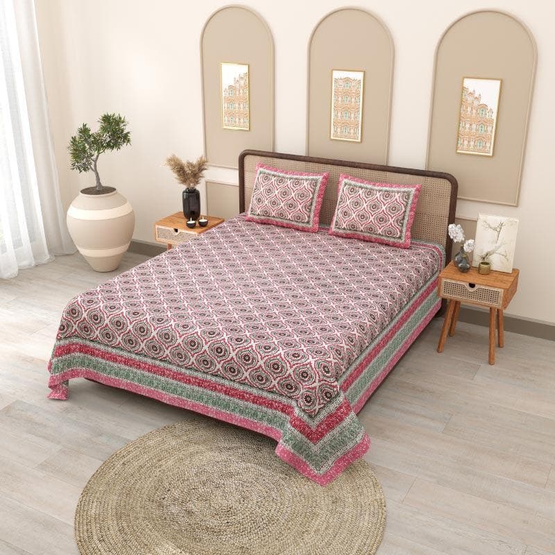 Buy Dreamy Drapezzz Bedsheet - Pink Bedsheets from Vaaree