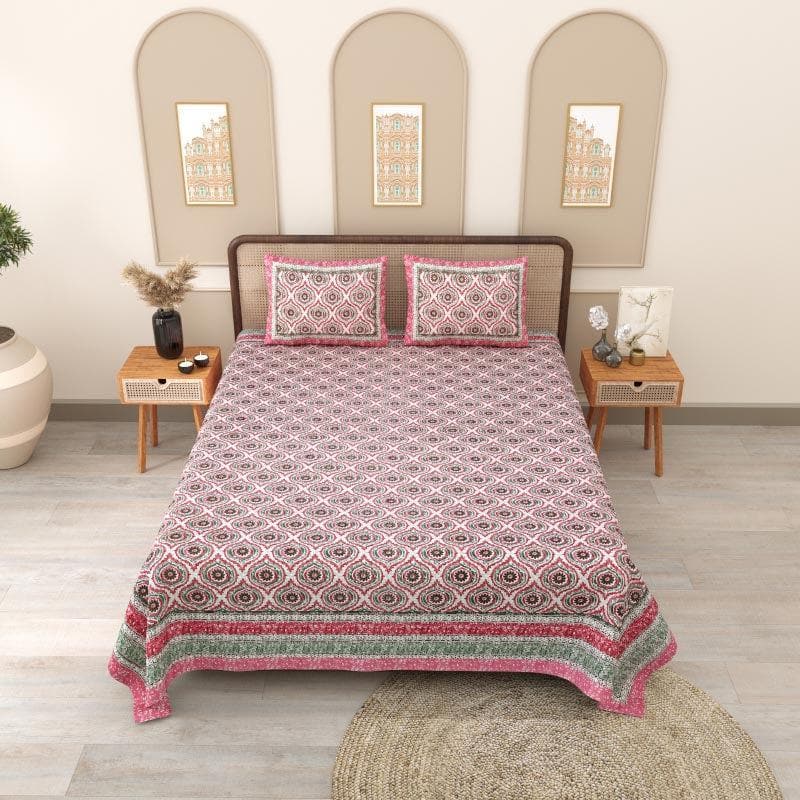 Buy Dreamy Drapezzz Bedsheet - Pink Bedsheets from Vaaree