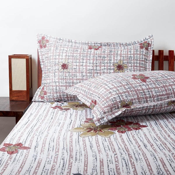 Buy Duli Printed Bedsheet - Pink Bedsheets from Vaaree