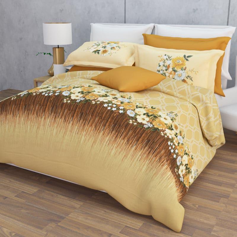 Buy Eira Floral Bedsheet - Yellow Bedsheets from Vaaree