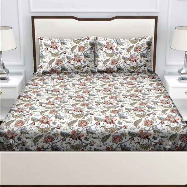 Buy Eldora Iris Bedsheet - Brown Bedsheets from Vaaree