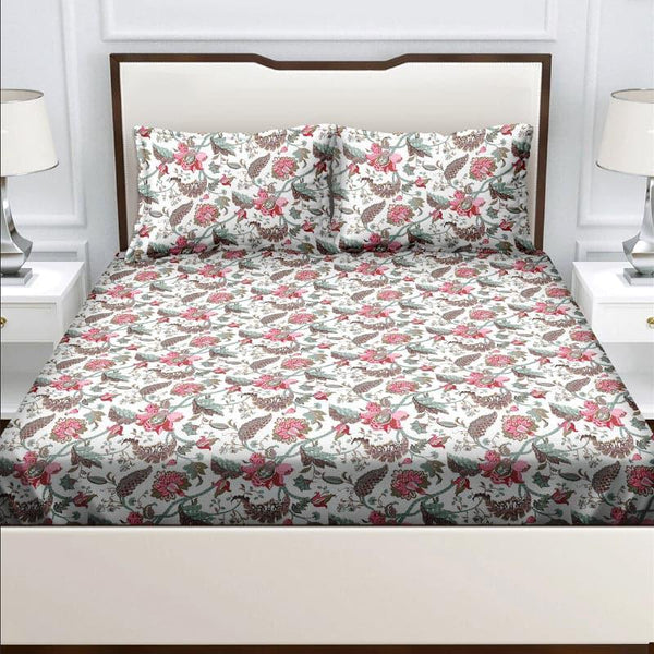 Buy Eldora Iris Bedsheet - Pink Bedsheets from Vaaree