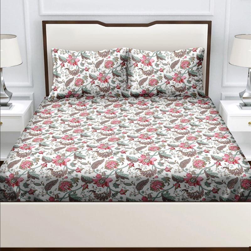 Buy Eldora Iris Bedsheet - Pink Bedsheets from Vaaree