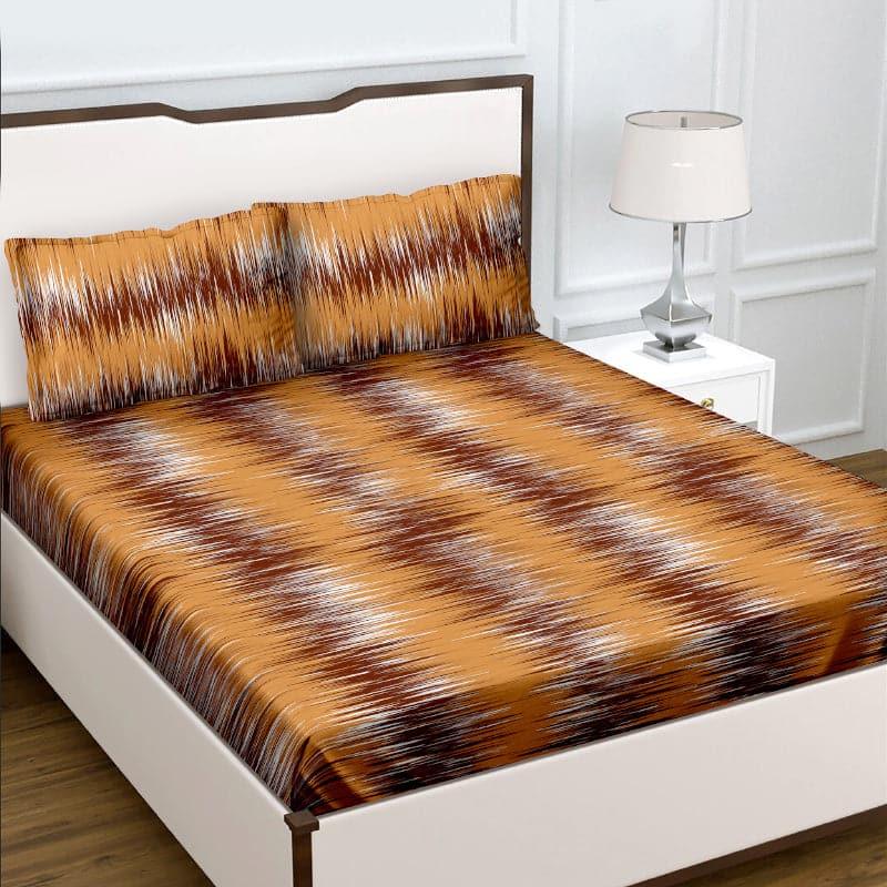 Buy Esmeda Roga Bedsheet - Brown Bedsheets from Vaaree