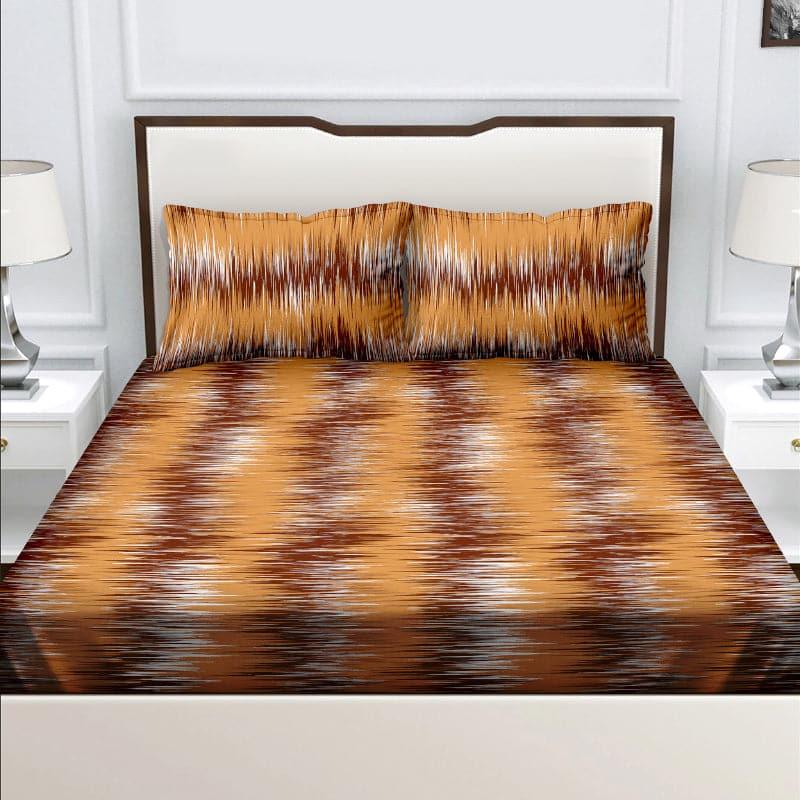 Buy Esmeda Roga Bedsheet - Brown Bedsheets from Vaaree