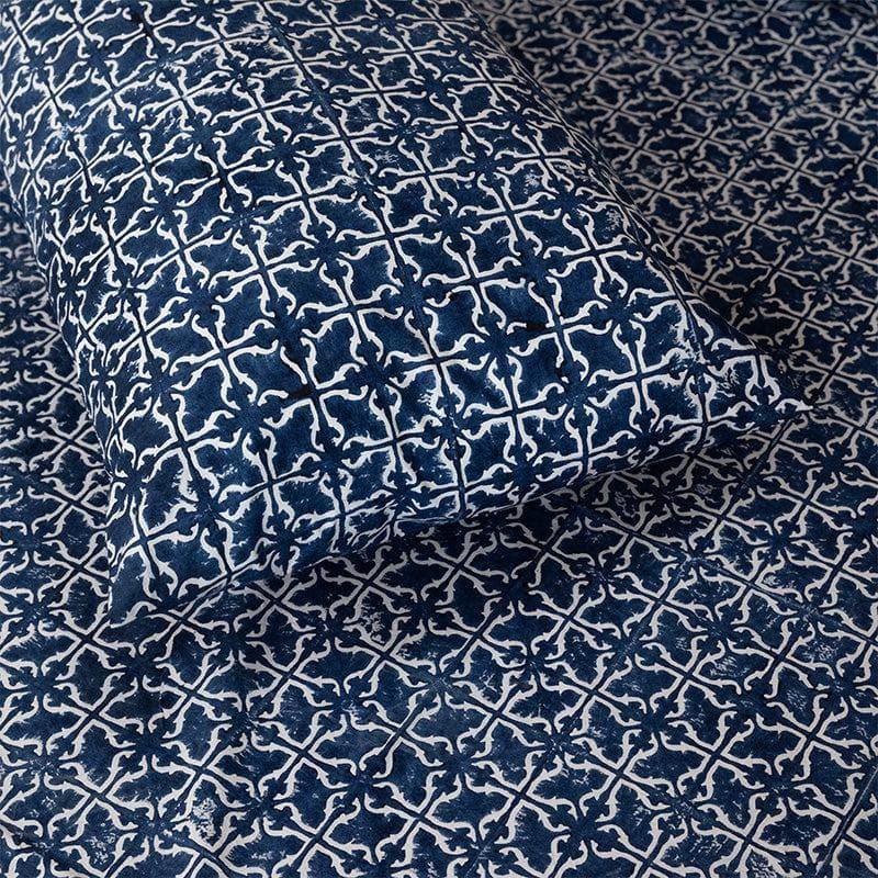 Buy Estheva Ethnic Printed Bedsheet - Blue Bedsheets from Vaaree