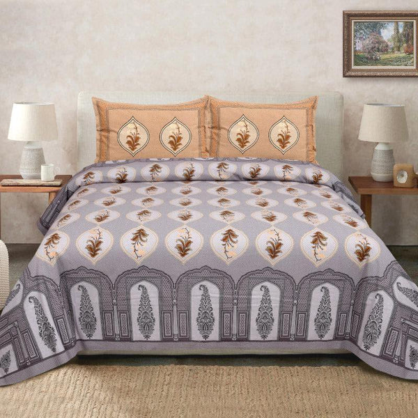 Buy Ethnic Ashva Bedsheet - Purple Bedsheets from Vaaree