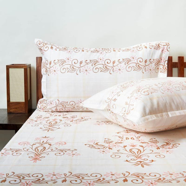 Buy Ethnic Charms Bedsheet - Pink Bedsheets from Vaaree