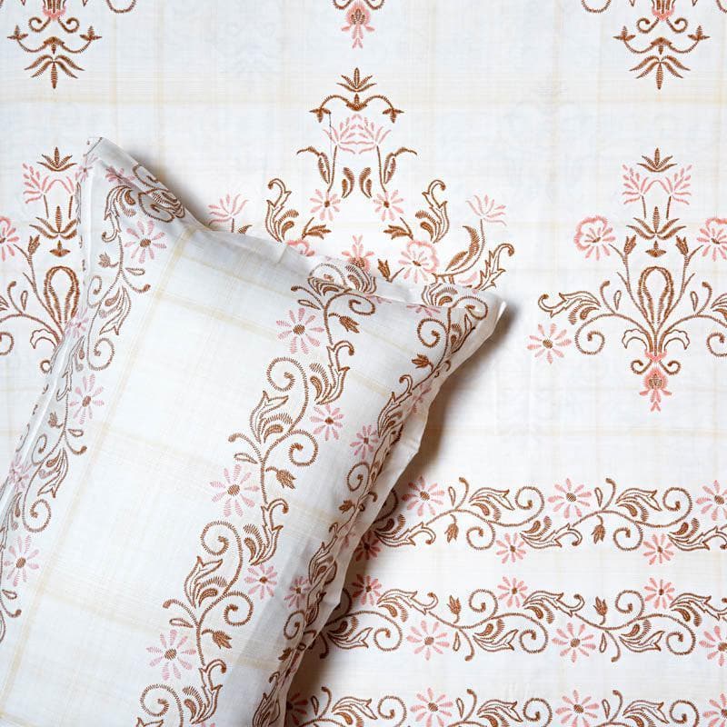 Buy Ethnic Charms Bedsheet - Pink Bedsheets from Vaaree