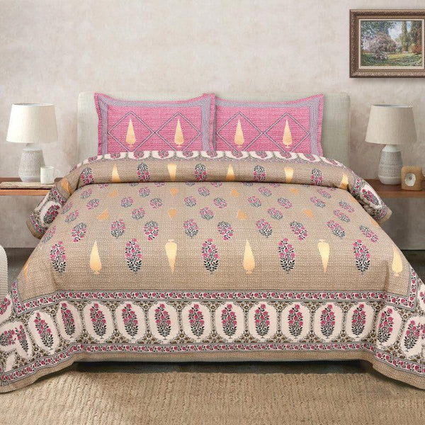 Buy Ethnic Chitransh Bedsheet - Ochre Bedsheets from Vaaree