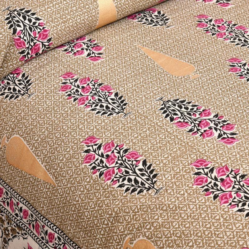 Bedsheets - Ethnic Chitransh Bedsheet - Ochre