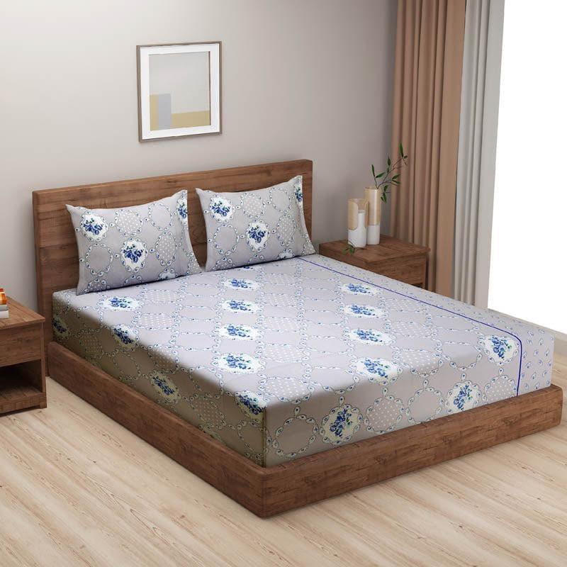 Buy Ethnic Dream Bedsheet - Grey Bedsheets from Vaaree