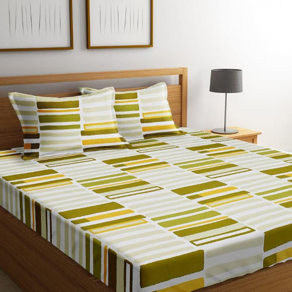 Buy Evara Striped Bedsheet Bedsheets from Vaaree