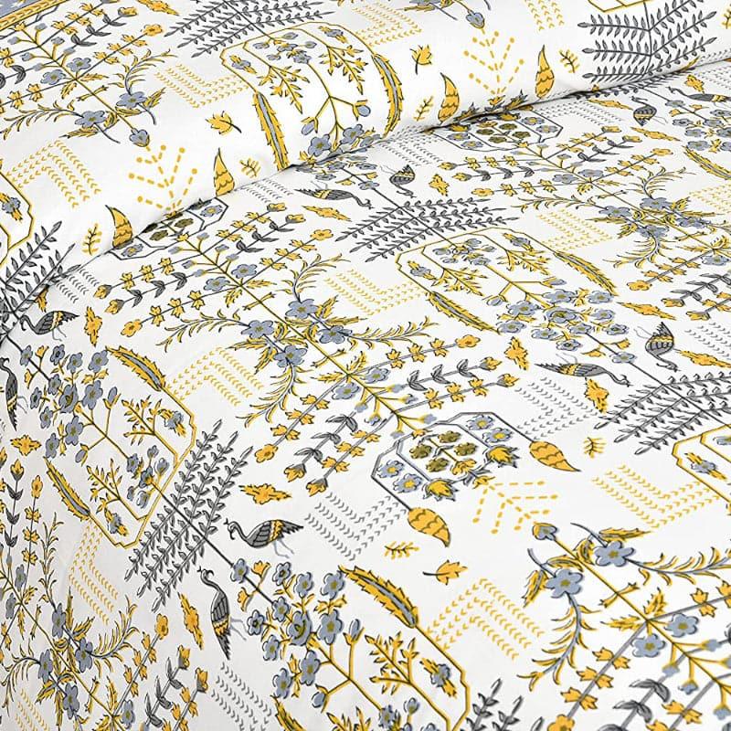 Buy Evie Printed Bedsheet - Yellow Bedsheets from Vaaree