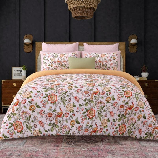 Buy Bedsheets - Feathered Petals Bedsheet - Pink at Vaaree online