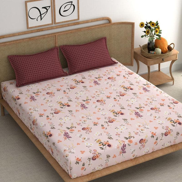 Buy Fette Floral Bedsheet Bedsheets from Vaaree