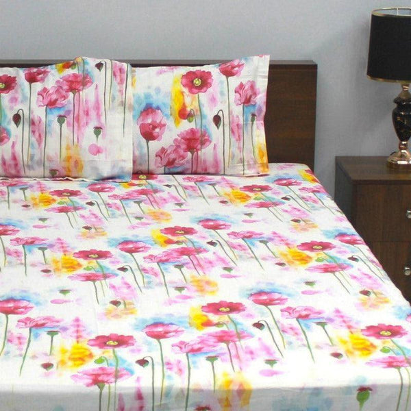 Buy Flora Burst Bedsheet Bedsheets from Vaaree