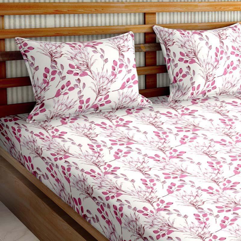 Buy Floral Fantasia Bedsheet - Pink Bedsheets from Vaaree