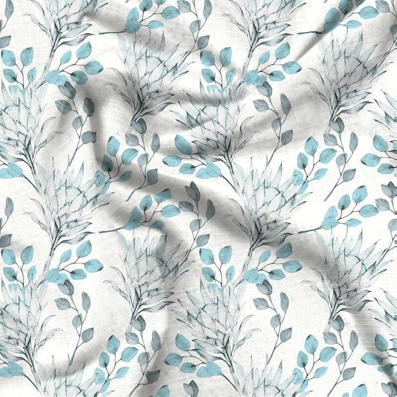 Buy Floral Fantasia Bedsheet - Sky Blue Bedsheets from Vaaree