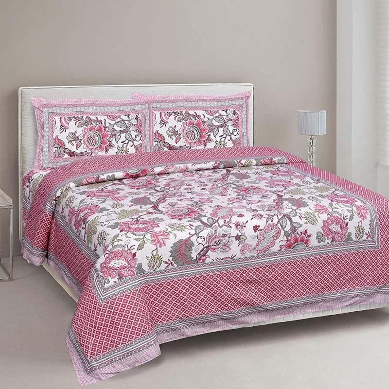 Buy Floral Frenzy Bedsheet Bedsheets from Vaaree