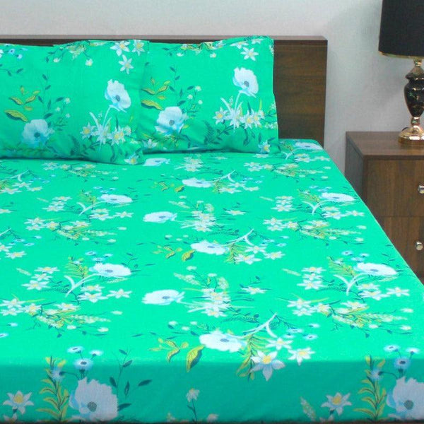Buy Bedsheets - Floral Freya Bedsheet - Green at Vaaree online