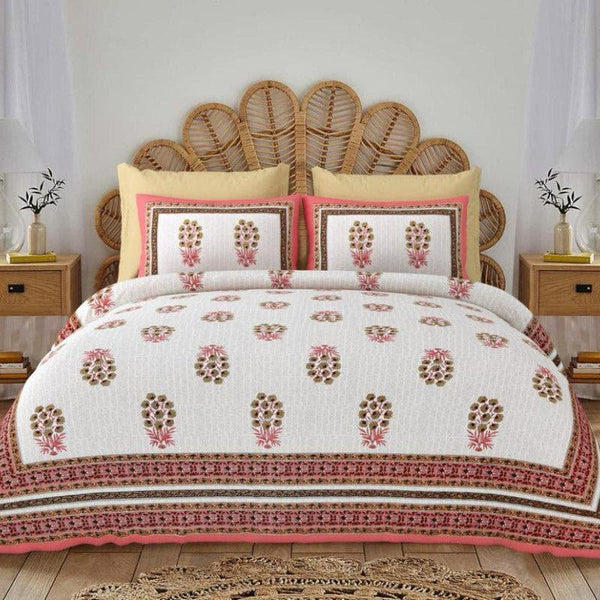 Buy Floral Gardenia Bedsheet-Red Bedsheets from Vaaree