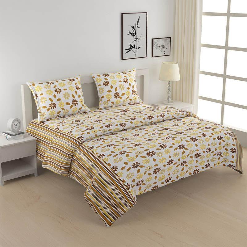 Buy Floral Punch Bedsheet - Brown Bedsheets from Vaaree