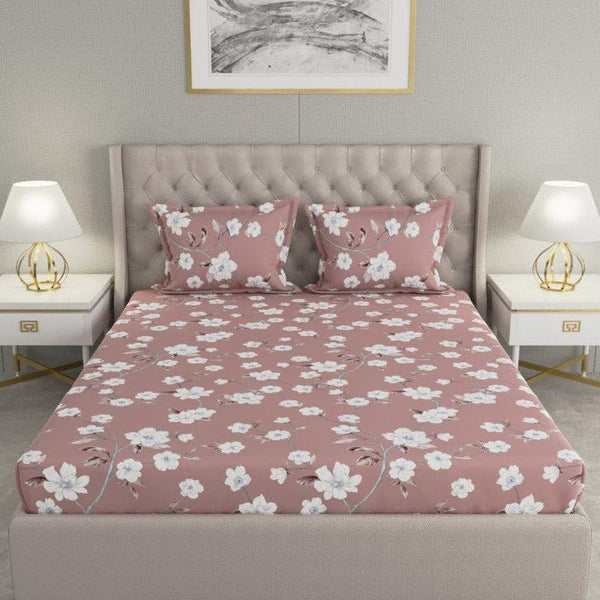 Buy Floro Charm Bedsheet - Pink Bedsheets from Vaaree