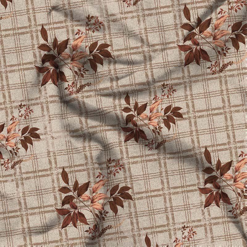 Buy Flower Patch Bedsheet - Brown Bedsheets from Vaaree