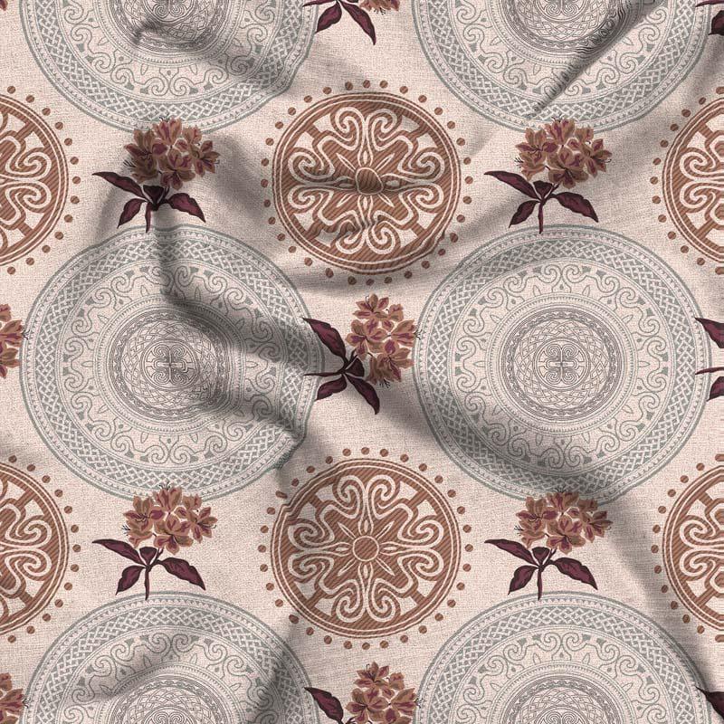 Buy Flower Wheel Bedsheet - Brown Bedsheets from Vaaree