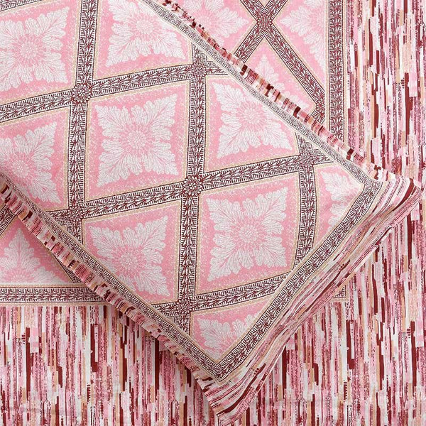 Buy Flozy Waffle Bedsheet - Pink Bedsheets from Vaaree