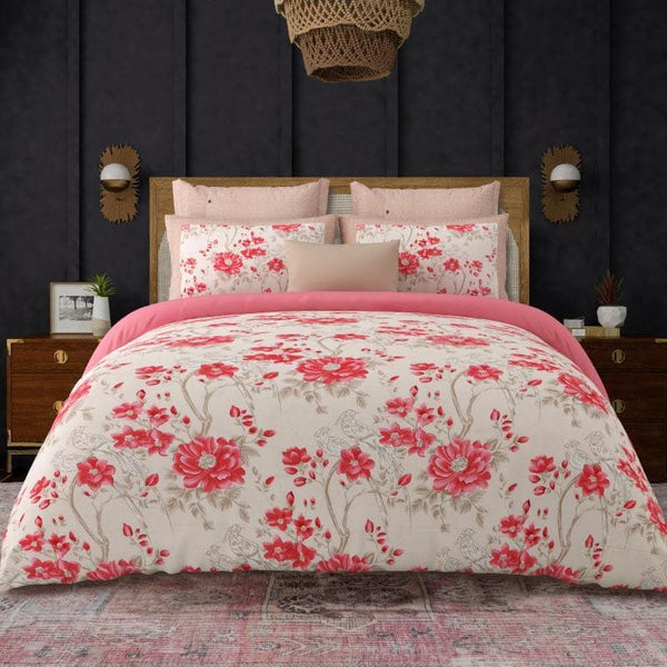 Buy Flying Flowers Bedsheet - Pink Bedsheets from Vaaree