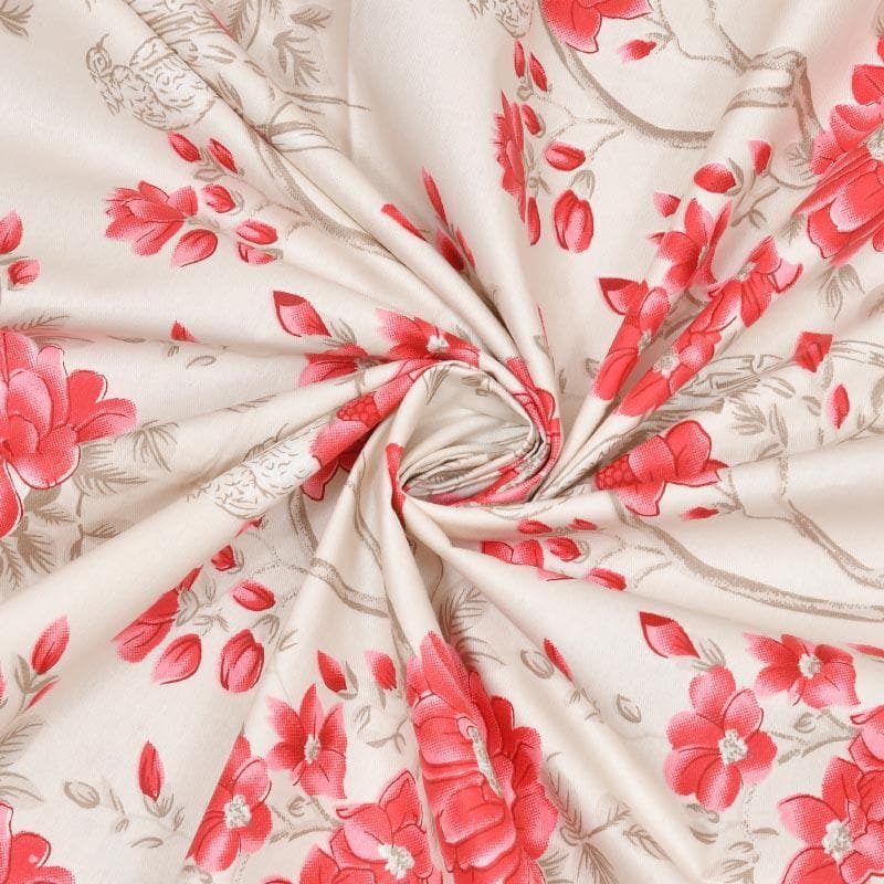 Buy Flying Flowers Bedsheet - Pink Bedsheets from Vaaree