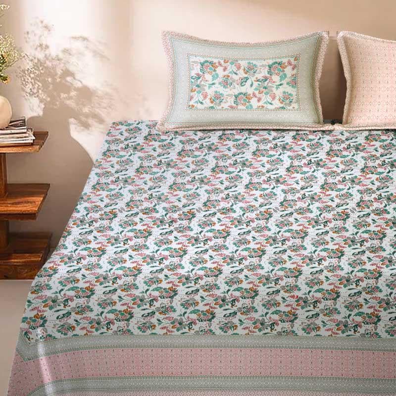 Buy Folklore Chic Floral Bedsheet Bedsheets from Vaaree