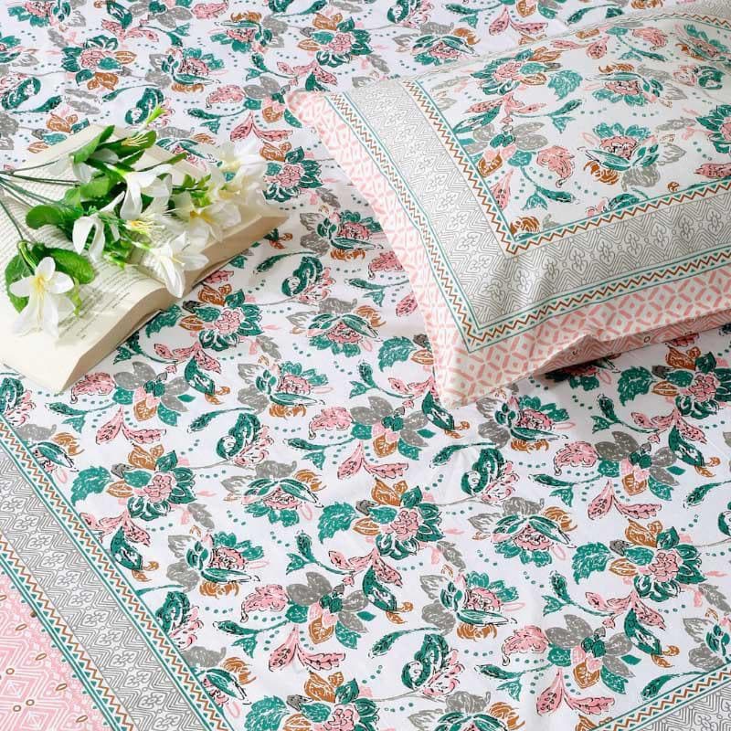 Buy Folklore Chic Floral Bedsheet Bedsheets from Vaaree