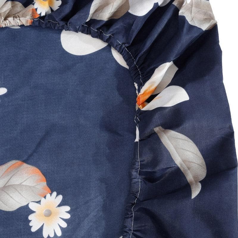 Buy Frost Lily Printed Bedsheet Bedsheets from Vaaree