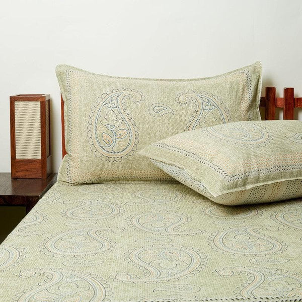 Buy Gaia Printed Bedsheet - Yellow Bedsheets from Vaaree