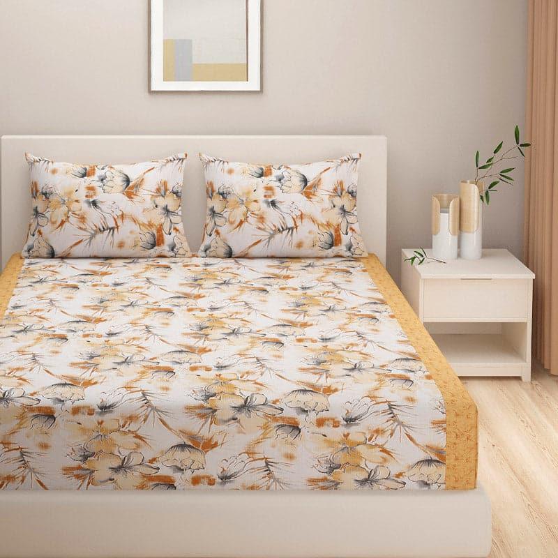 Buy Garden Glow Bedsheet - Brown Bedsheets from Vaaree