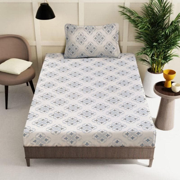 Buy Gienna Printed Bedsheet - Ivory Bedsheets from Vaaree