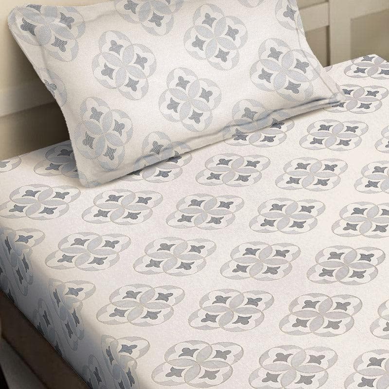 Buy Gienna Printed Bedsheet - Ivory Bedsheets from Vaaree