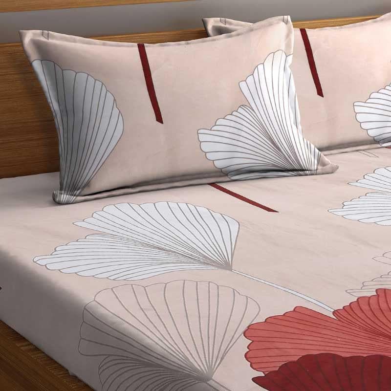 Buy Ginko Leaf Printed Bedsheet Bedsheets from Vaaree