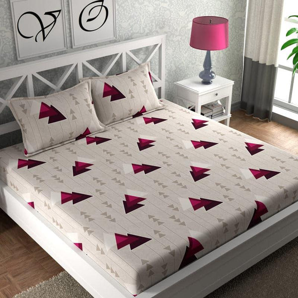 Buy Greer Geometric Bedsheet Bedsheets from Vaaree