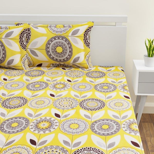 Bedsheets - Guliper Floral Printed Bedsheet