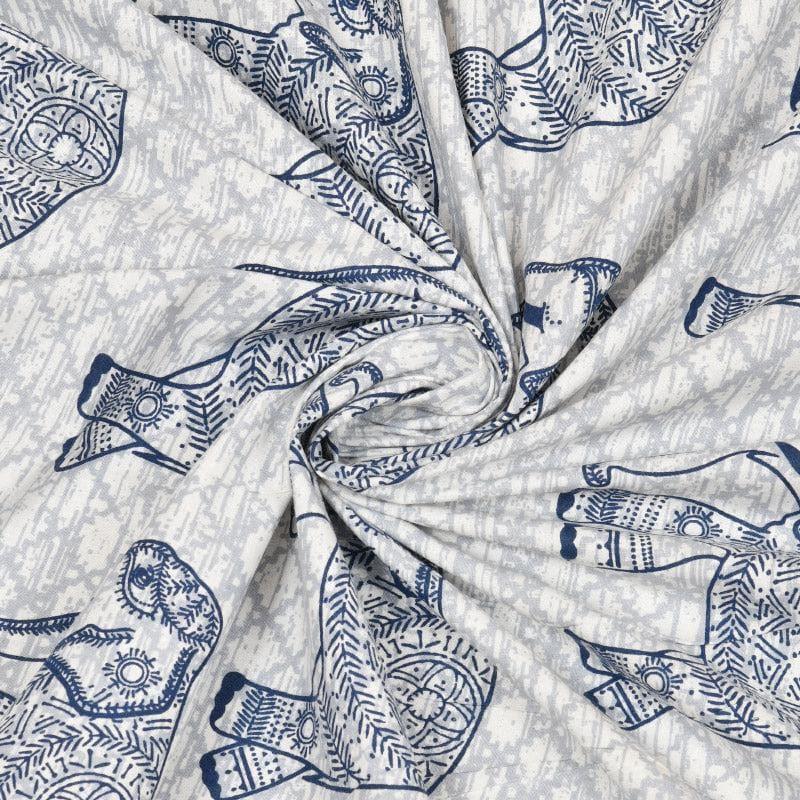 Buy Hasthak Printed Bedsheet - Blue Bedsheets from Vaaree